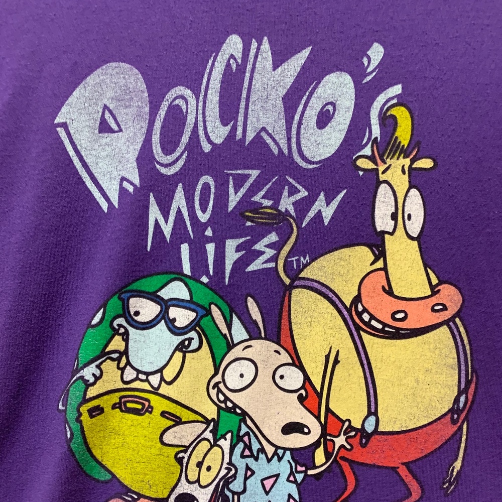 MED Unisex Purple Rocko's Modern Life Tee - Picture 3 of 4